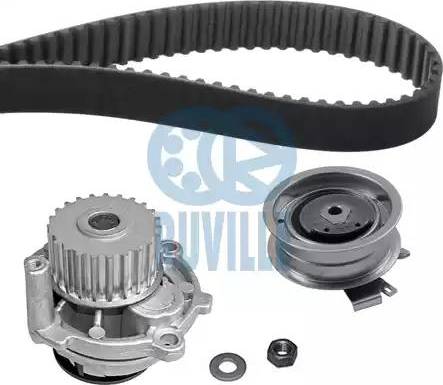 Ruville 55443701 - Водяной насос + комплект зубчатого ремня ГРМ autospares.lv