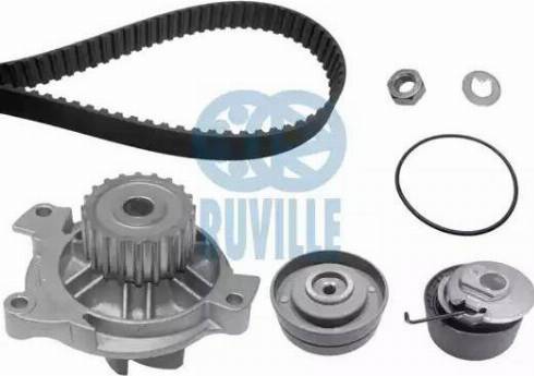 Ruville 55425701 - Водяной насос + комплект зубчатого ремня ГРМ autospares.lv