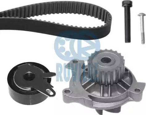 Ruville 55477701 - Водяной насос + комплект зубчатого ремня ГРМ autospares.lv