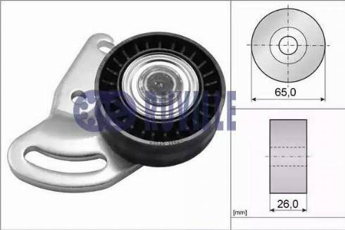 Ruville 55591 - Ролик, поликлиновый ремень autospares.lv