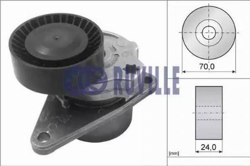 Ruville 55545 - Натяжитель, поликлиновый ремень autospares.lv