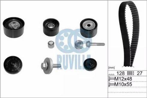 Ruville 5555575 - Комплект зубчатого ремня ГРМ autospares.lv