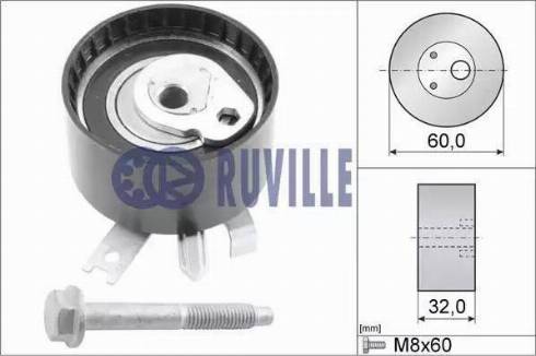 Ruville 55581 - Натяжной ролик, зубчатый ремень ГРМ autospares.lv