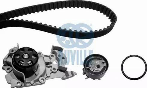 Ruville 55572701 - Водяной насос + комплект зубчатого ремня ГРМ autospares.lv