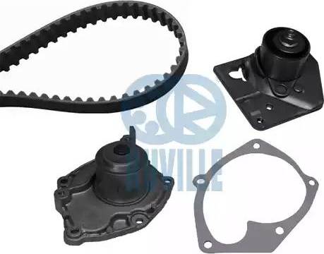 Ruville 55605701 - Водяной насос + комплект зубчатого ремня ГРМ autospares.lv