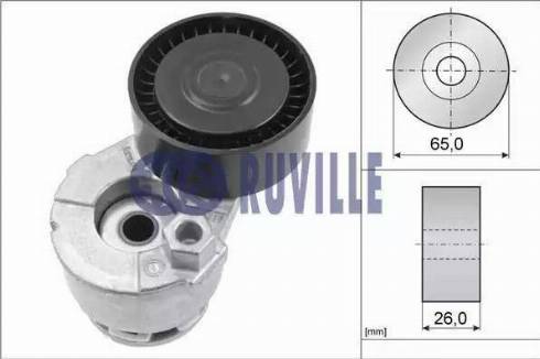 Ruville 55607 - Натяжитель, поликлиновый ремень autospares.lv