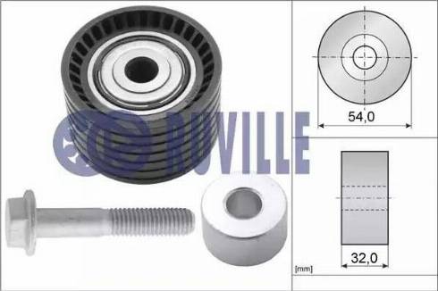 Ruville 55633 - Направляющий ролик, зубчатый ремень ГРМ autospares.lv