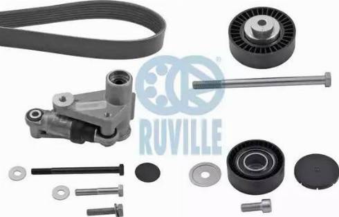 Ruville 5509382 - Поликлиновый ременный комплект autospares.lv