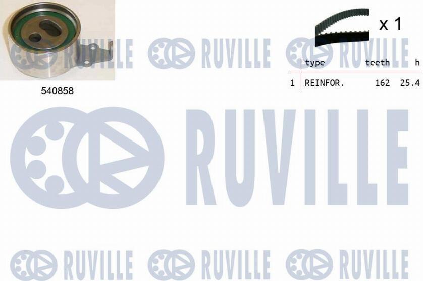 Ruville 550439 - Комплект зубчатого ремня ГРМ autospares.lv