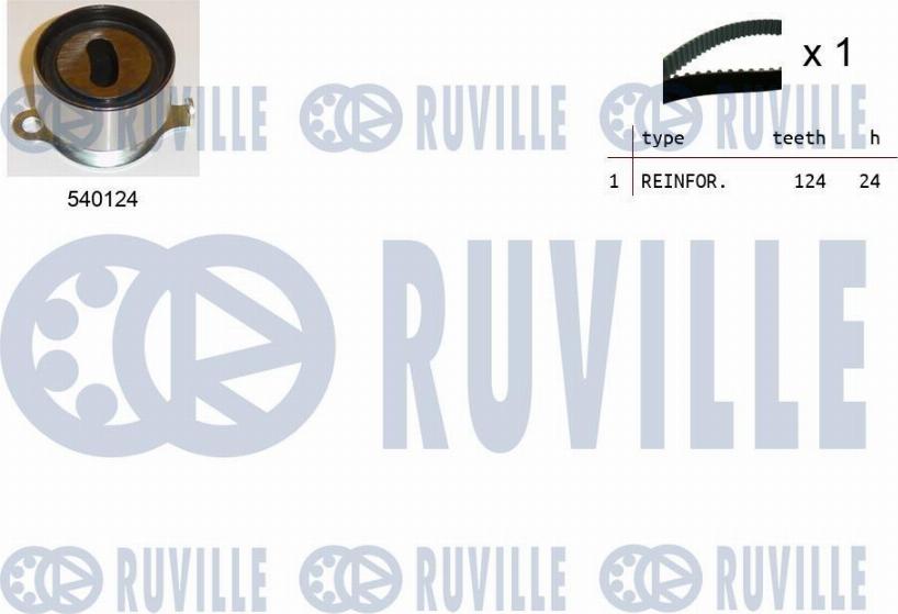 Ruville 550079 - Комплект зубчатого ремня ГРМ autospares.lv