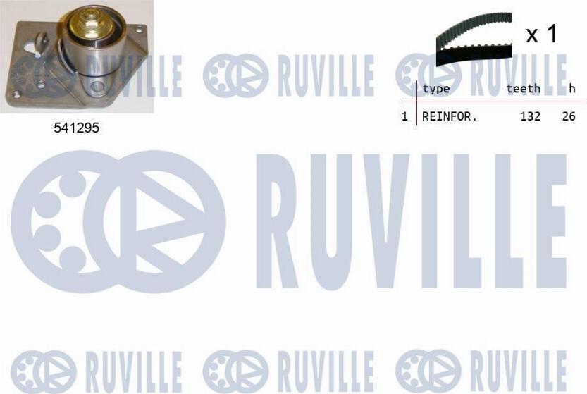 Ruville 550113 - Комплект зубчатого ремня ГРМ autospares.lv