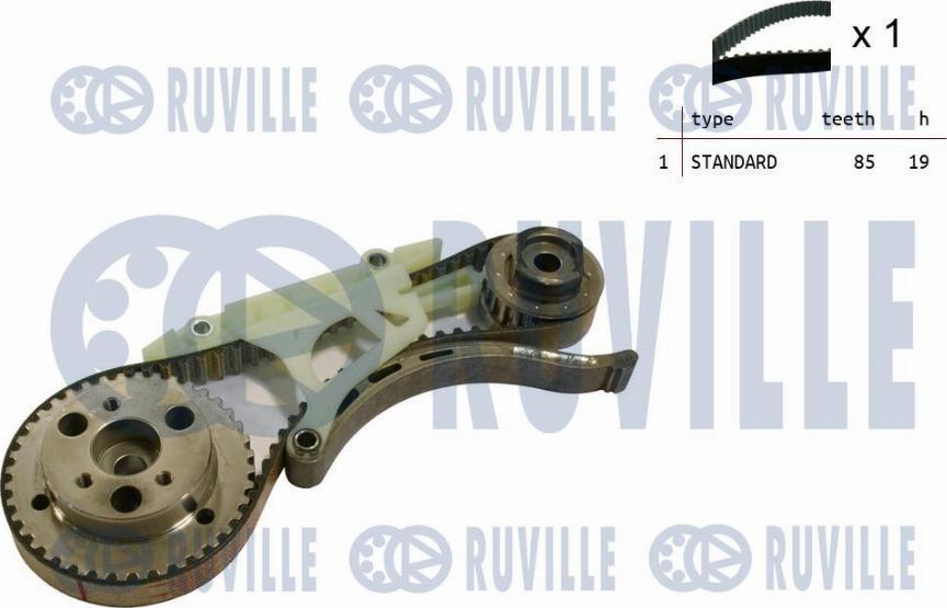 Ruville 550390 - Комплект зубчатого ремня ГРМ autospares.lv