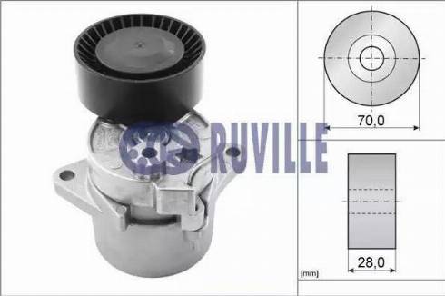 Ruville 55123 - Натяжитель, поликлиновый ремень autospares.lv