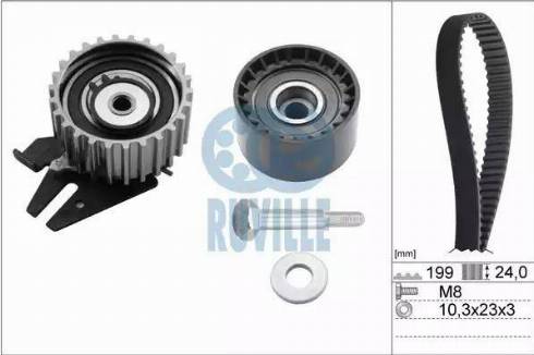 Ruville 5589871 - Комплект зубчатого ремня ГРМ autospares.lv