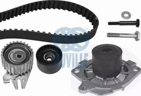 Ruville 55844731 - Водяной насос + комплект зубчатого ремня ГРМ autospares.lv