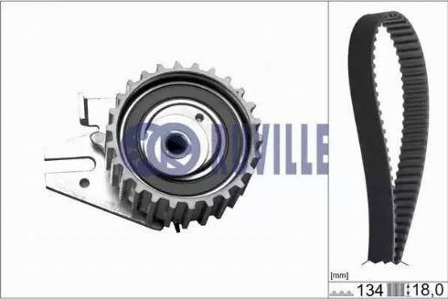 Ruville 5583170 - Комплект зубчатого ремня ГРМ autospares.lv