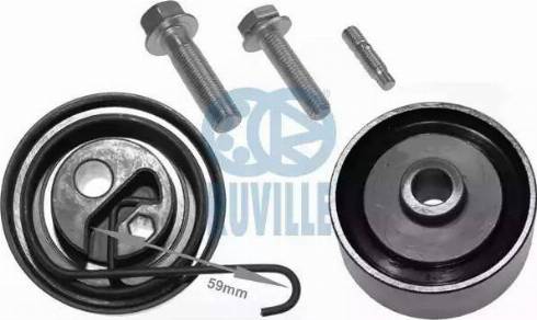 Ruville 5534450 - Комплект роликов, зубчатый ремень ГРМ autospares.lv