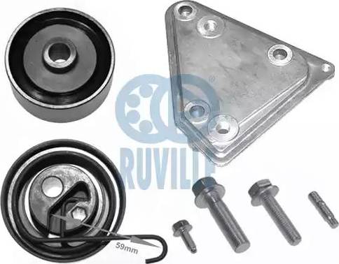 Ruville 5538350 - Комплект роликов, зубчатый ремень ГРМ autospares.lv