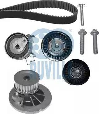 Ruville 55327721 - Водяной насос + комплект зубчатого ремня ГРМ autospares.lv