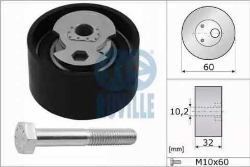 Ruville 55240 - Натяжной ролик, зубчатый ремень ГРМ autospares.lv