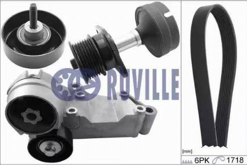 Ruville 5526082 - Поликлиновый ременный комплект autospares.lv