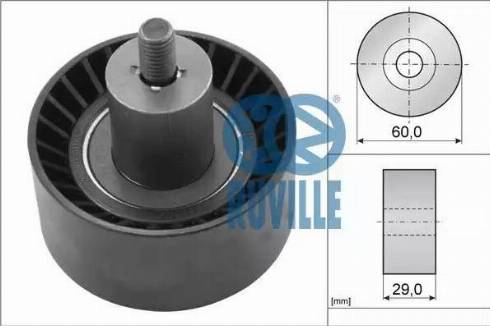 Ruville 55228 - Направляющий ролик, зубчатый ремень ГРМ autospares.lv