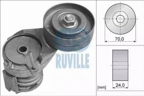 Ruville 55738 - Натяжитель, поликлиновый ремень autospares.lv