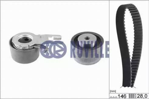 Ruville 5652170 - Комплект зубчатого ремня ГРМ autospares.lv