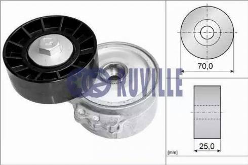 Ruville 56651 - Натяжитель, поликлиновый ремень autospares.lv