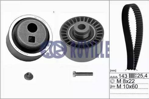 Ruville 5660270 - Комплект зубчатого ремня ГРМ autospares.lv