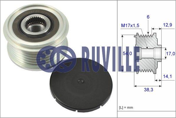 Ruville 56680 - Водяной насос autospares.lv