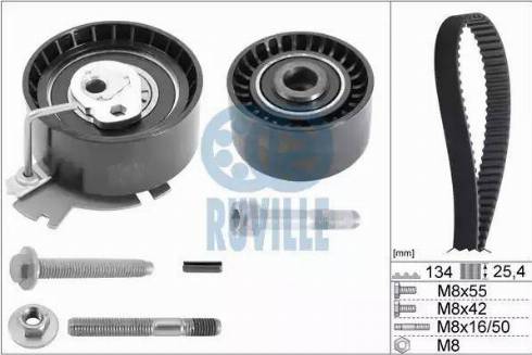 Ruville 5663870 - Комплект зубчатого ремня ГРМ autospares.lv