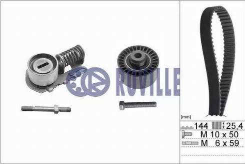 Ruville 5662370 - Комплект зубчатого ремня ГРМ autospares.lv