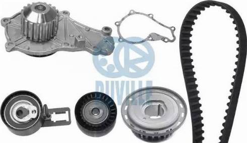 Ruville 56675711 - Водяной насос + комплект зубчатого ремня ГРМ autospares.lv