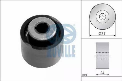 Ruville 56678 - Направляющий ролик, зубчатый ремень ГРМ autospares.lv