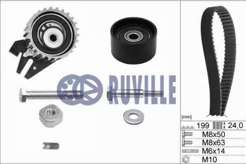 Ruville 5603671 - Комплект зубчатого ремня ГРМ autospares.lv