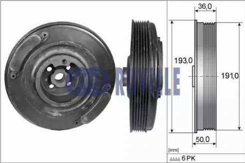 Ruville 515400 - Шкив коленчатого вала autospares.lv