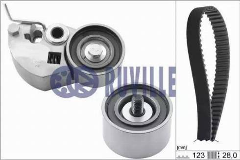 Ruville 5843270 - Комплект зубчатого ремня ГРМ autospares.lv