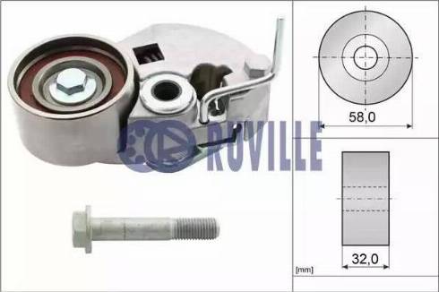Ruville 58432 - Натяжной ролик, зубчатый ремень ГРМ autospares.lv