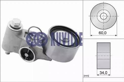 Ruville 58107 - Натяжной ролик, зубчатый ремень ГРМ autospares.lv