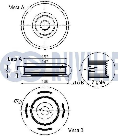 Ruville 520273 - Шкив коленчатого вала autospares.lv