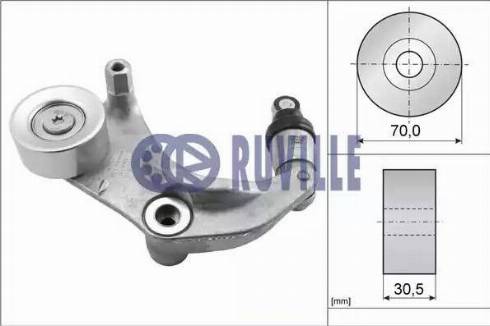 Ruville 57431 - Натяжитель, поликлиновый ремень autospares.lv