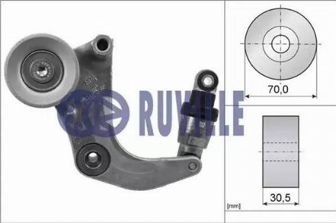 Ruville 57437 - Натяжитель, поликлиновый ремень autospares.lv