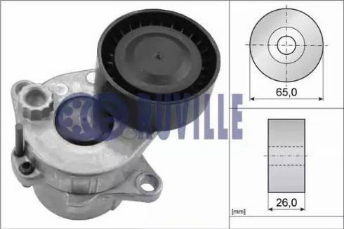 Ruville 57503 - Натяжитель, поликлиновый ремень autospares.lv