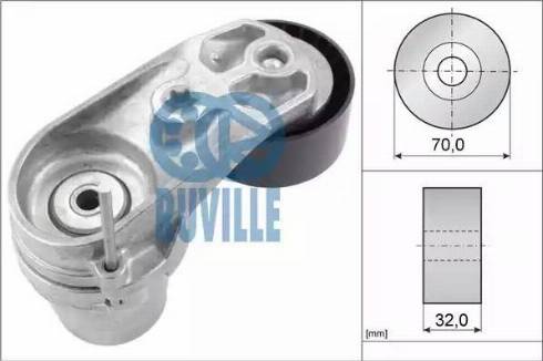 Ruville 57603 - Натяжитель, поликлиновый ремень autospares.lv