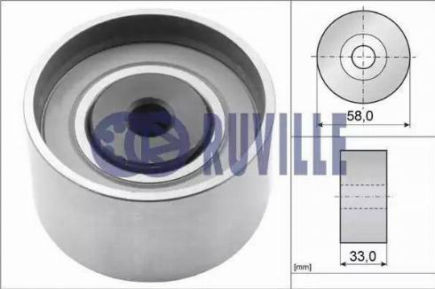 Ruville 57047 - Направляющий ролик, зубчатый ремень ГРМ autospares.lv