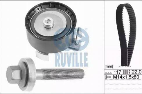 Ruville 5711870 - Комплект зубчатого ремня ГРМ autospares.lv