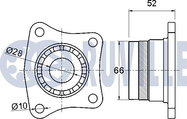 Ruville 220788 - Подшипник ступицы колеса, комплект autospares.lv