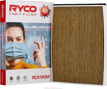 RYCO RCA190M - Фильтр воздуха в салоне autospares.lv