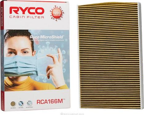 RYCO RCA166M - Фильтр воздуха в салоне autospares.lv